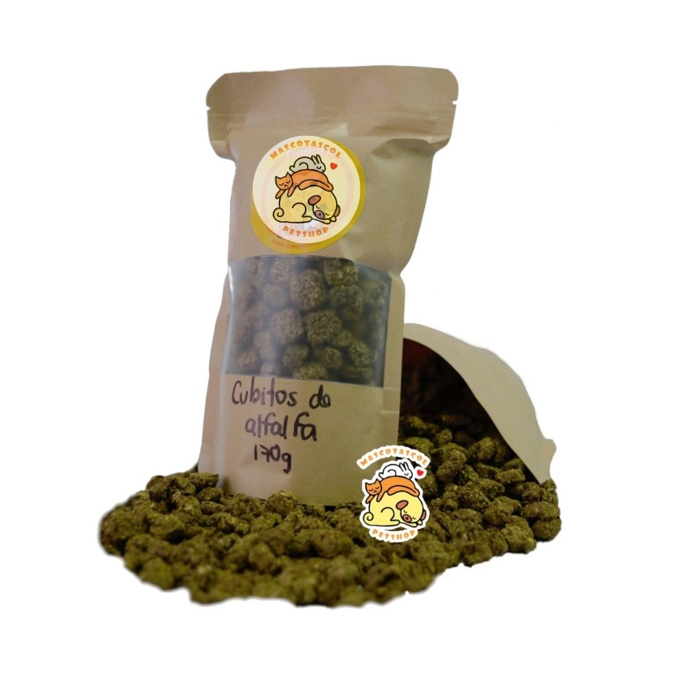 cubitos de alfalfa para conejos y cobayas