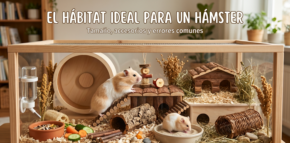 El hábitat ideal para un hámster