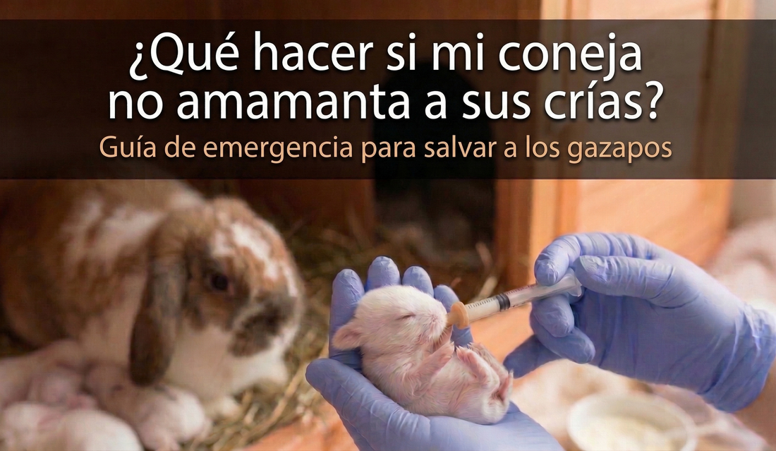 ¿Qué hacer si mi coneja no amamanta a sus crías?
