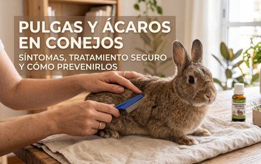 Pulgas y ácaros en conejos: síntomas, tratamiento seguro y cómo prevenirlos