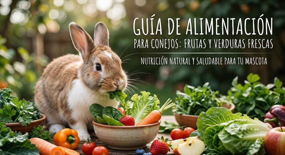 Guía de alimentación con frutas y verduras para conejos